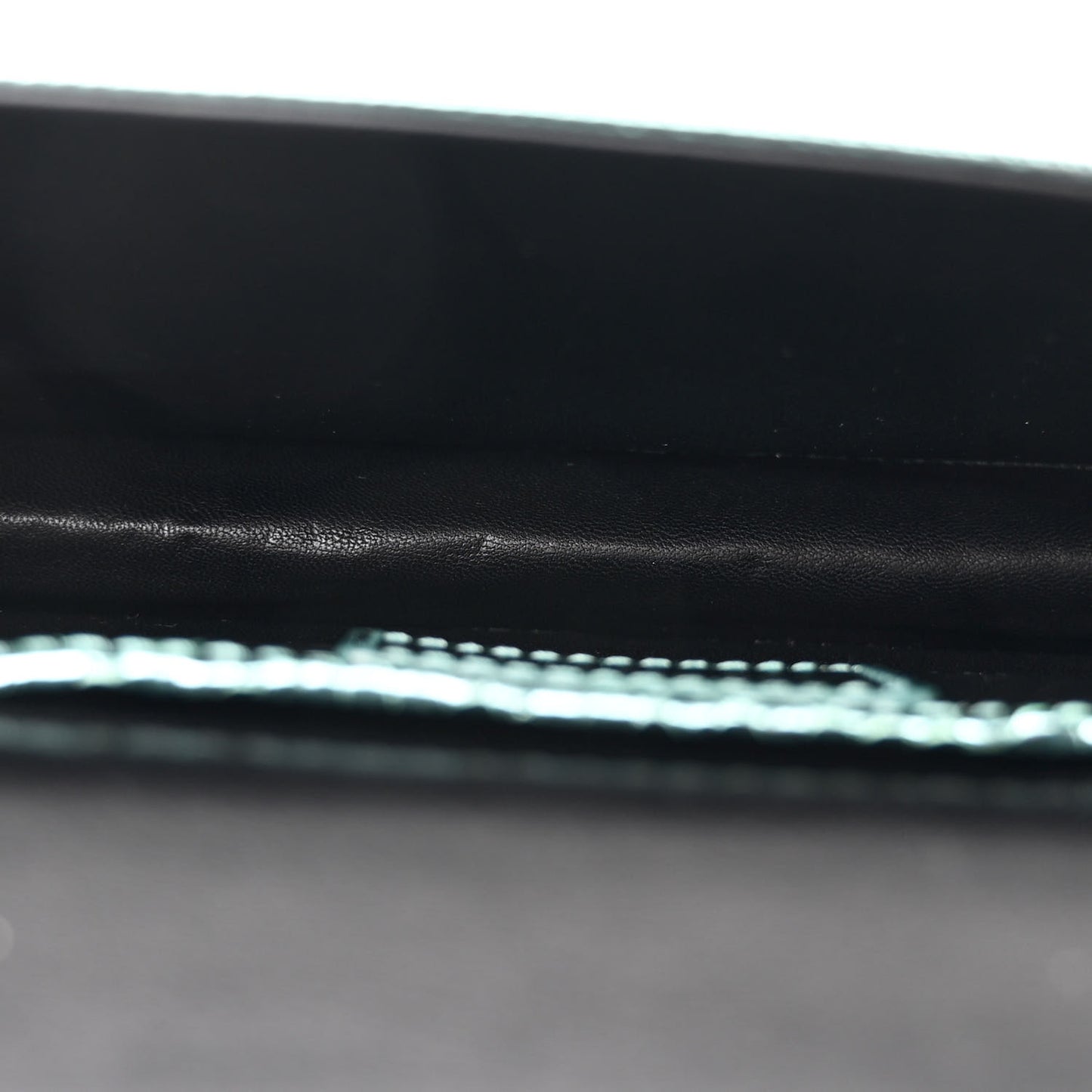 Metallic Lizard Lady Dior Croisiere Chain Clutch Blue