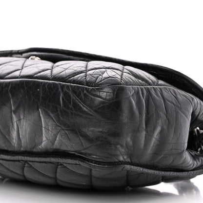 Chanel Aged Calfskin Vintage Ligne Flap Black 10 of 10