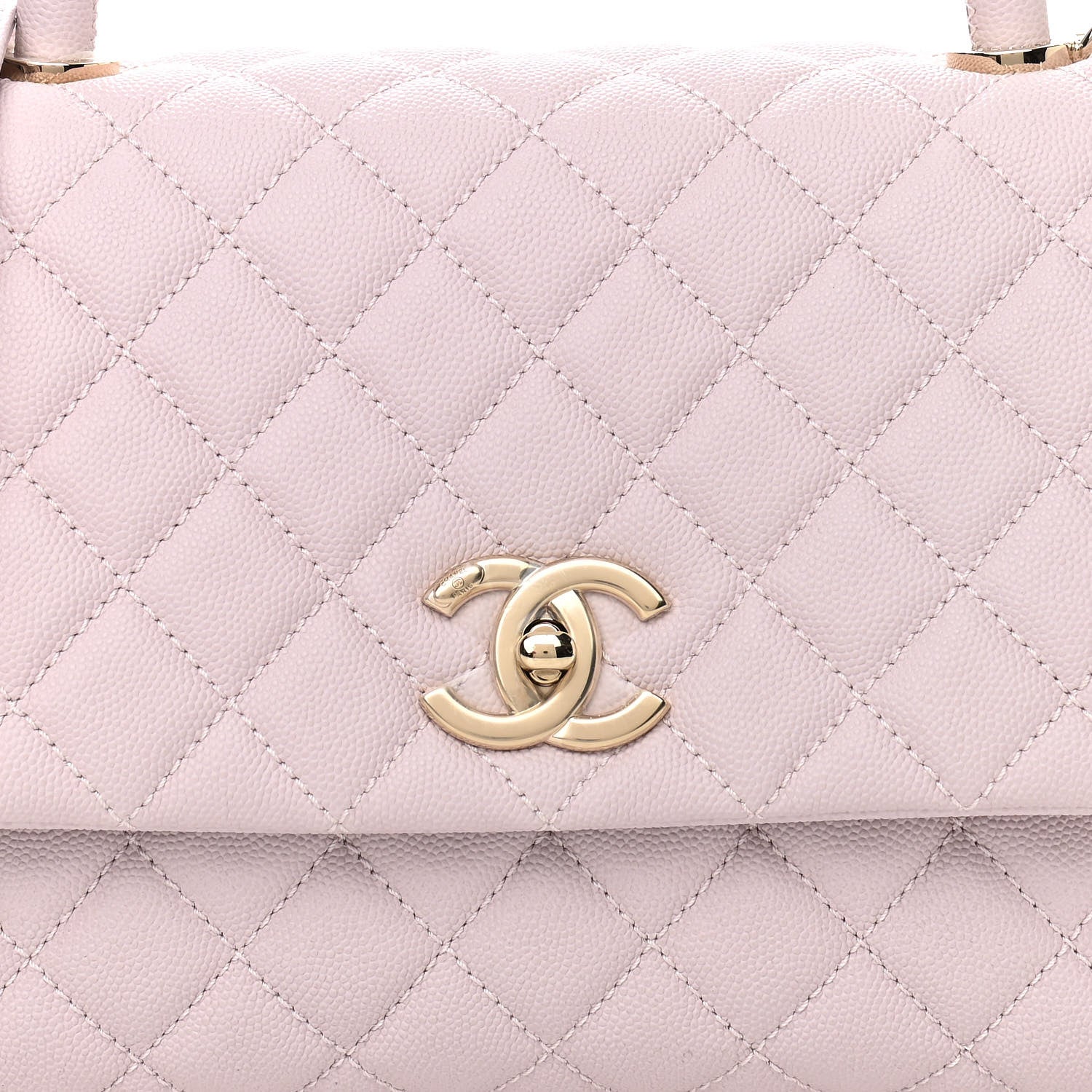 Chanel Caviar Quilted Small Coco Handle Flap Lilas Lilac 8 of 10