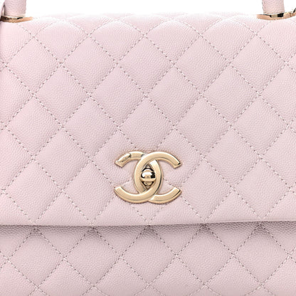 Chanel Caviar Quilted Small Coco Handle Flap Lilas Lilac 8 of 10