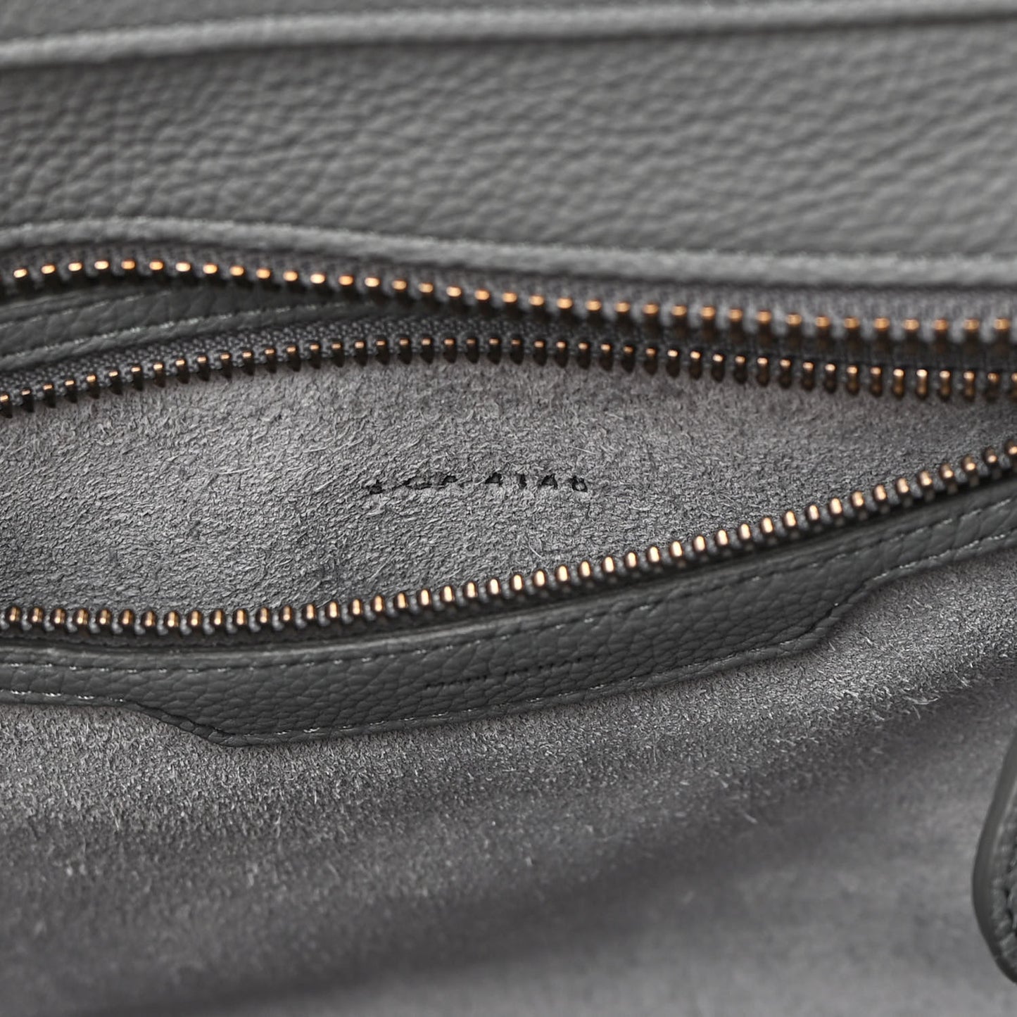 Baby Drummed Calfskin Micro Luggage Kohl