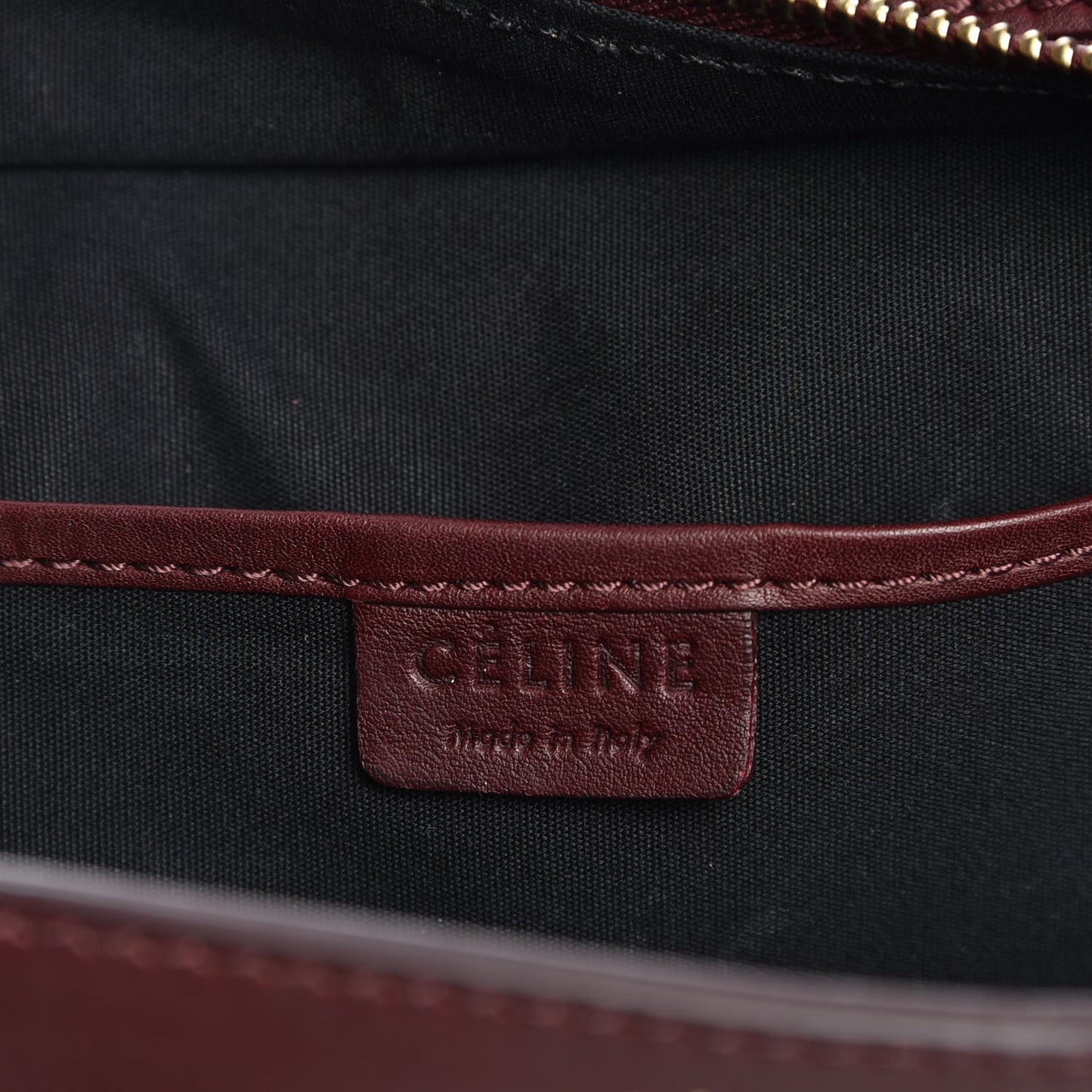 Smooth Calfskin Nano Luggage Burgundy