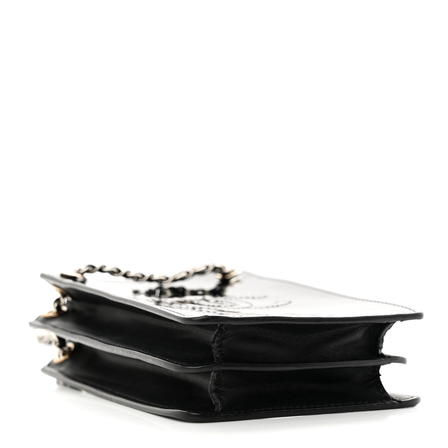 Chanel Patent CC Phone Holder Crossbody Black 4 of 11