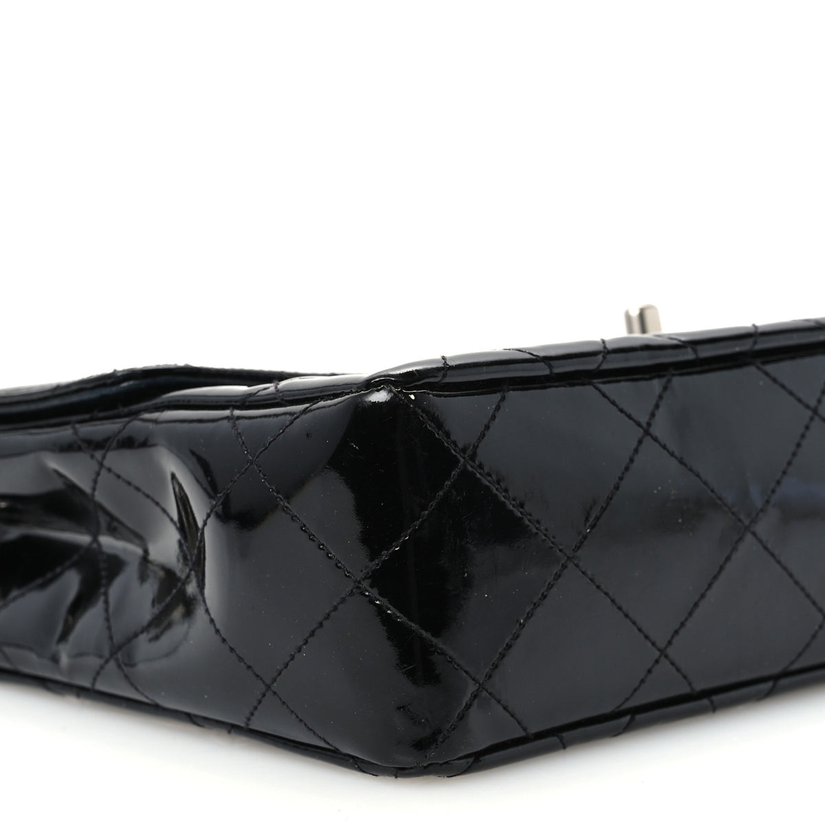 Chanel Patent Quilted Medium Single Flap Black 10 of 11