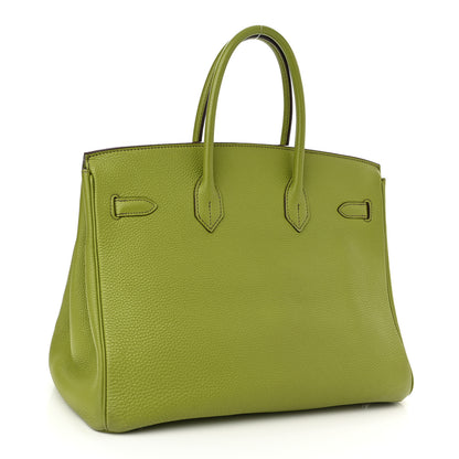 Hermes Togo Birkin 35 Vert Anis 3 of 24