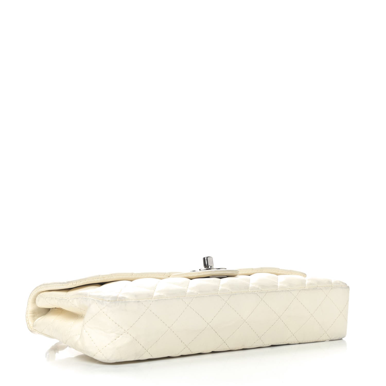 Chanel Lambskin Quilted East West Flap White 3 of 5