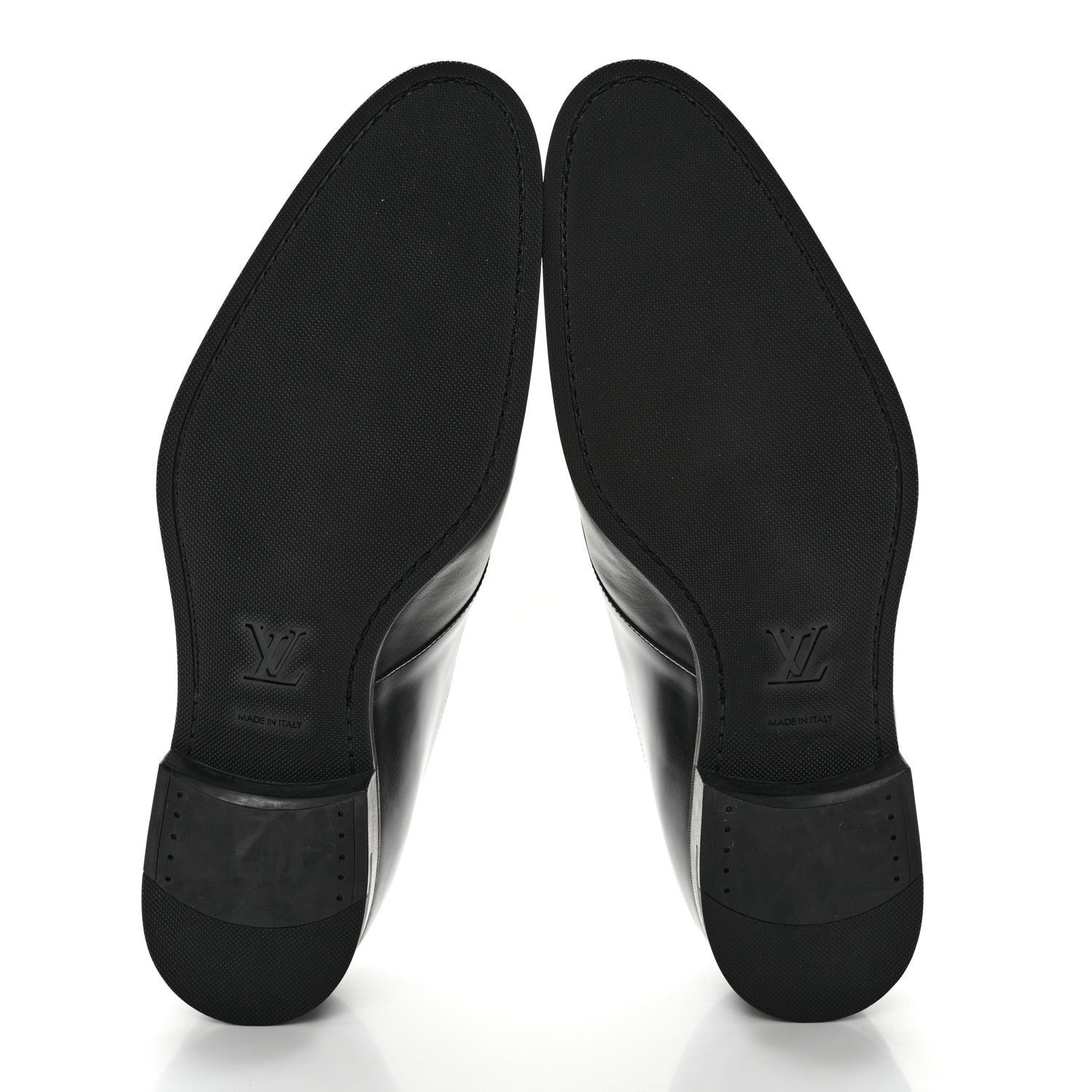 Louis Vuitton Lambskin Mens Derby Lace Up Shoes 9 Black 5 of 12