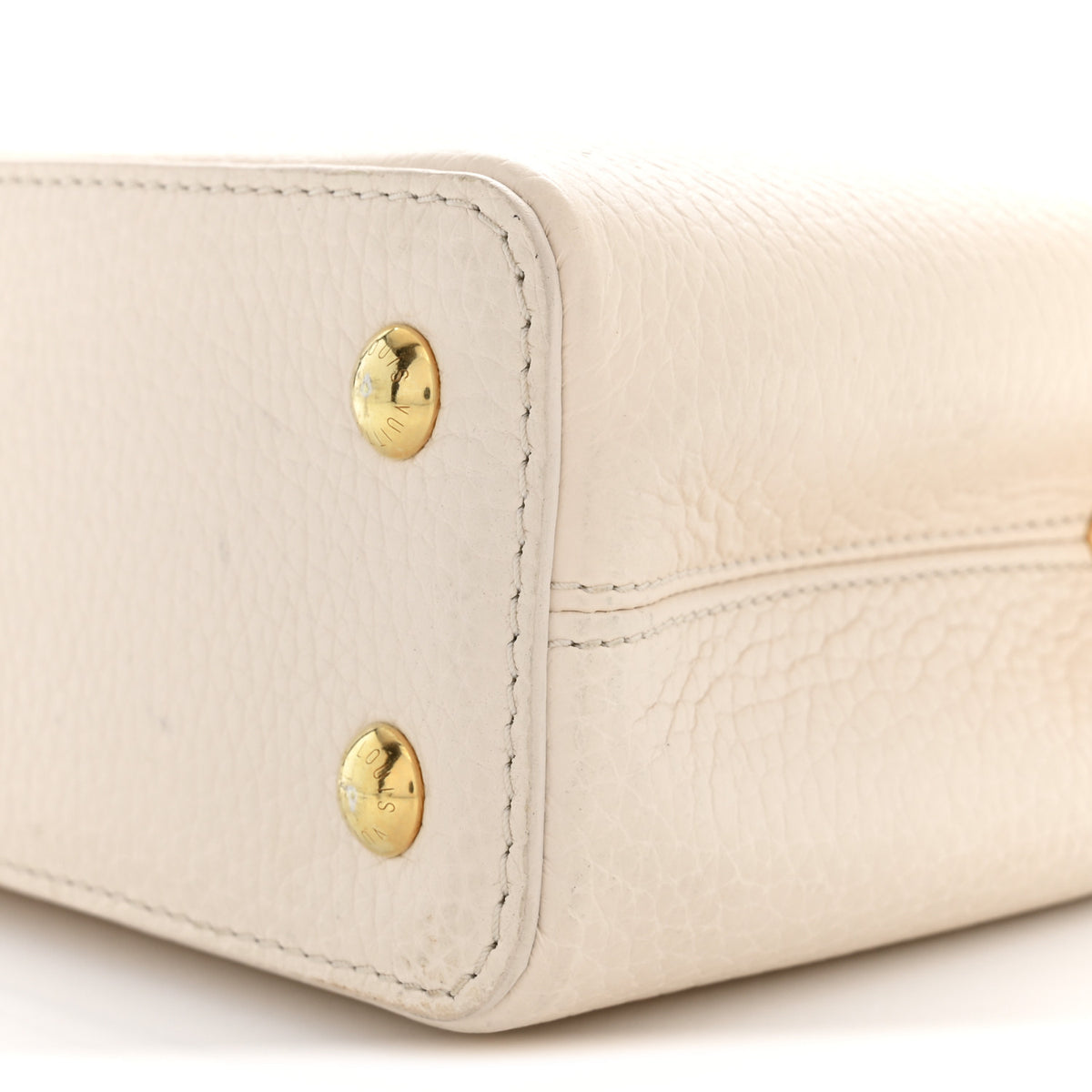 Louis Vuitton Taurillon LV Capucines Mini Blush Olyme Blue White 8 of 9