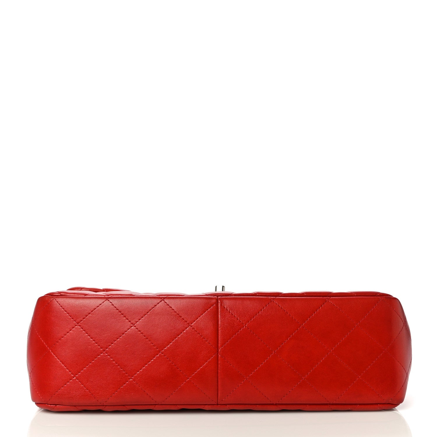 Chanel Lambskin Quilted Jumbo Double Flap Red 11 of 16