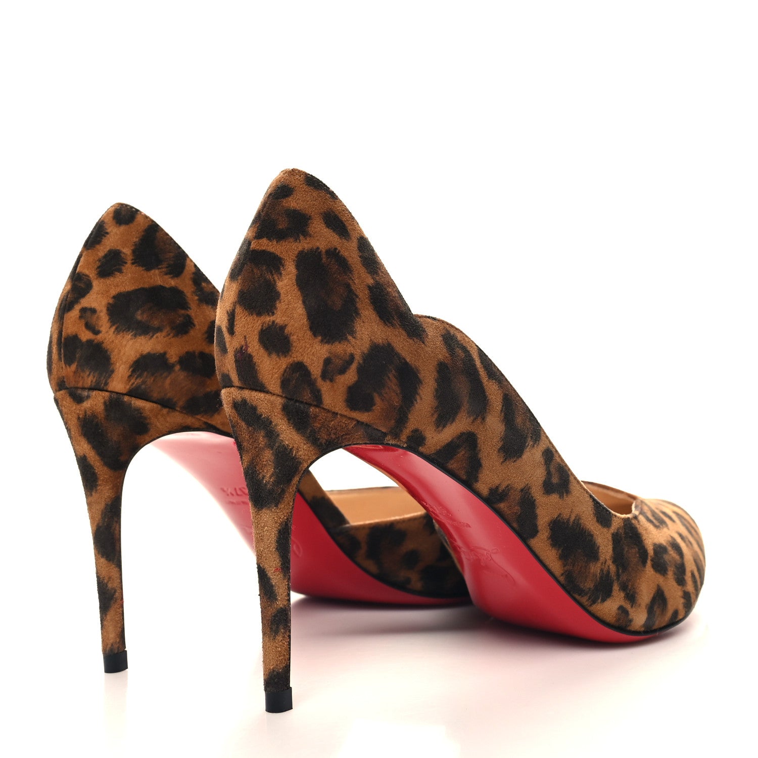 Christian Louboutin Veau Velours Kitty Round Chick 85 Pumps 37.5 Brown 4 of 8