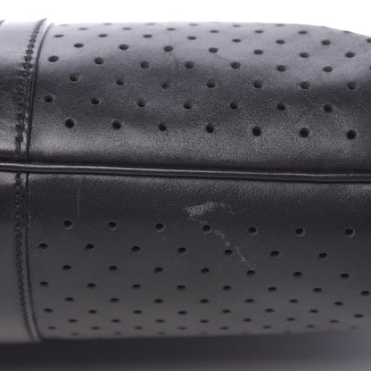Gucci Calfskin Perforated GG Reins Hobo Black 10 of 11