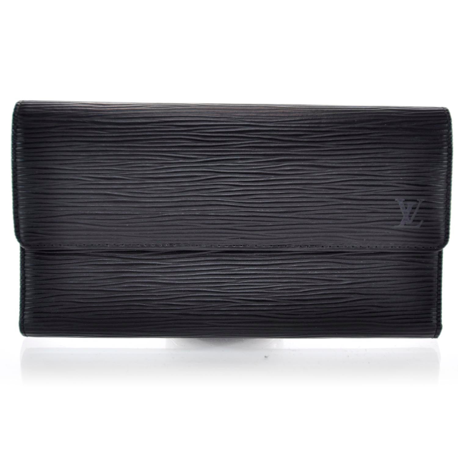 Louis Vuitton Epi Porte Tresor International Wallet Black 1 of 7