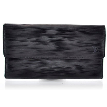 Louis Vuitton Epi Porte Tresor International Wallet Black 1 of 7