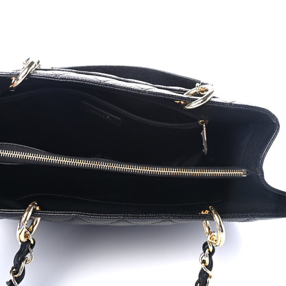 Chanel Caviar Quilted Grand Shopping Tote GST Black 4 of 4