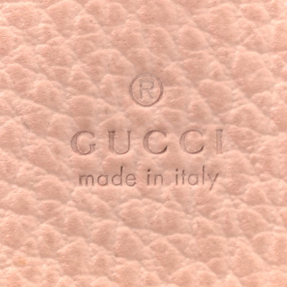 Gucci Dollar Calfskin Bi- Color GG Marmont Card Case Grey Sky Perfect Pink 7 of 9