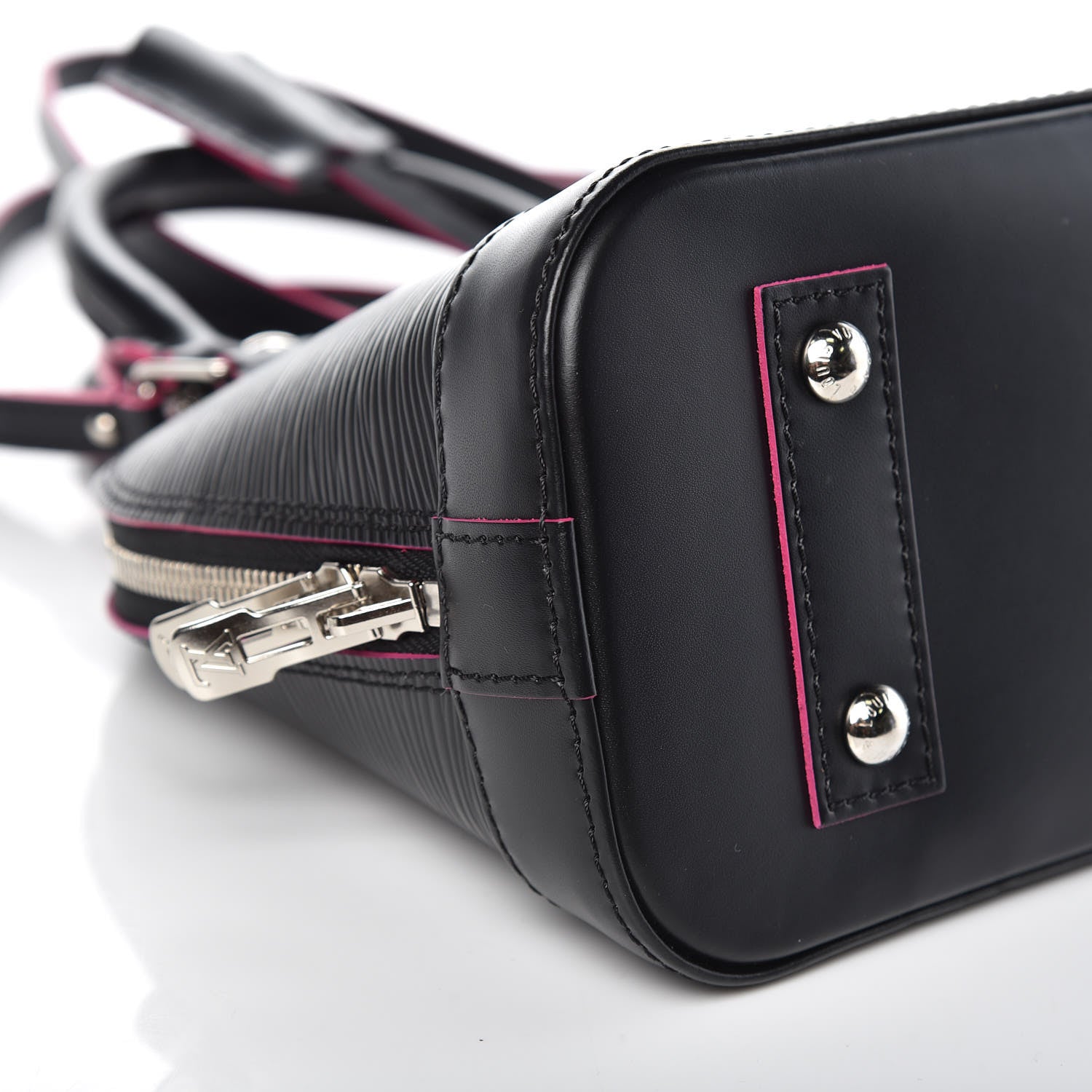 Louis Vuitton Epi Alma BB Black Hot Pink 8 of 9