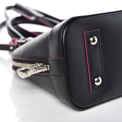 Louis Vuitton Epi Alma BB Black Hot Pink 8 of 9