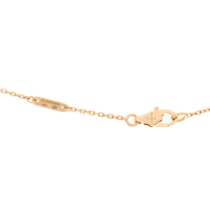 Van Cleef & Arpels 18K Yellow Gold Mother of Pearl Sweet Alhambra Pendant Necklace 4 of 4