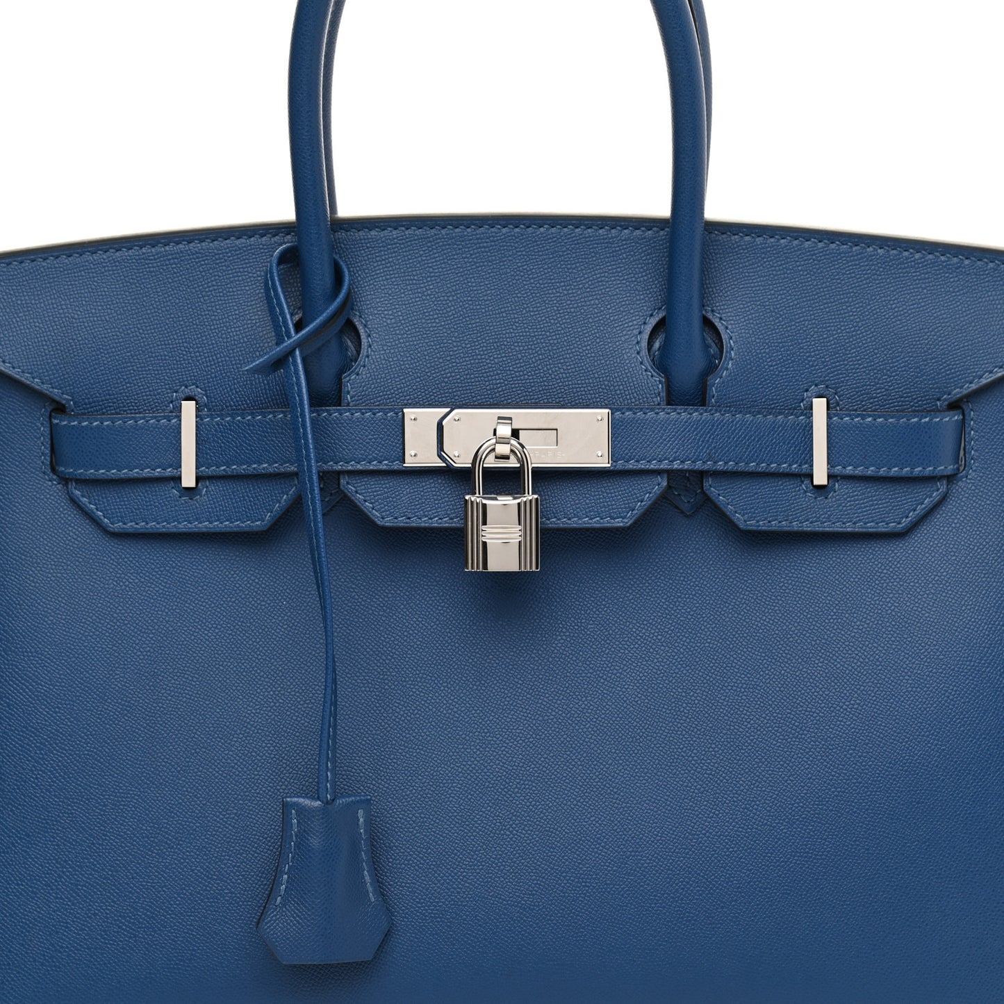Madame Calfskin Birkin Sellier 30 Deep Blue