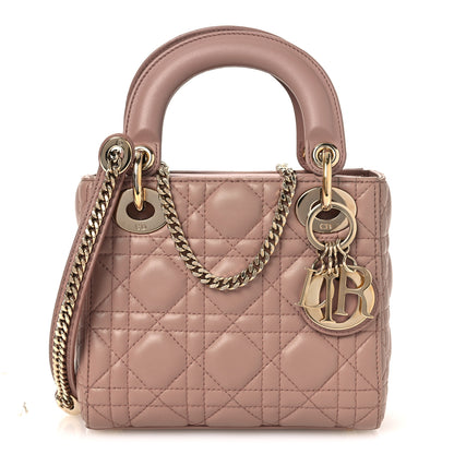 Christian Dior Lambskin Cannage Mini Lady Dior Blush 1 of 16
