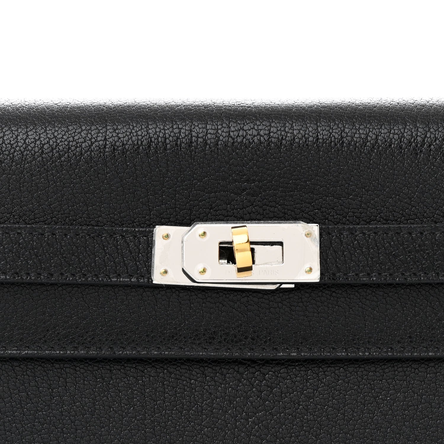 Hermes Chevre Chamkila Kelly Wallet To Go Black 8 of 11