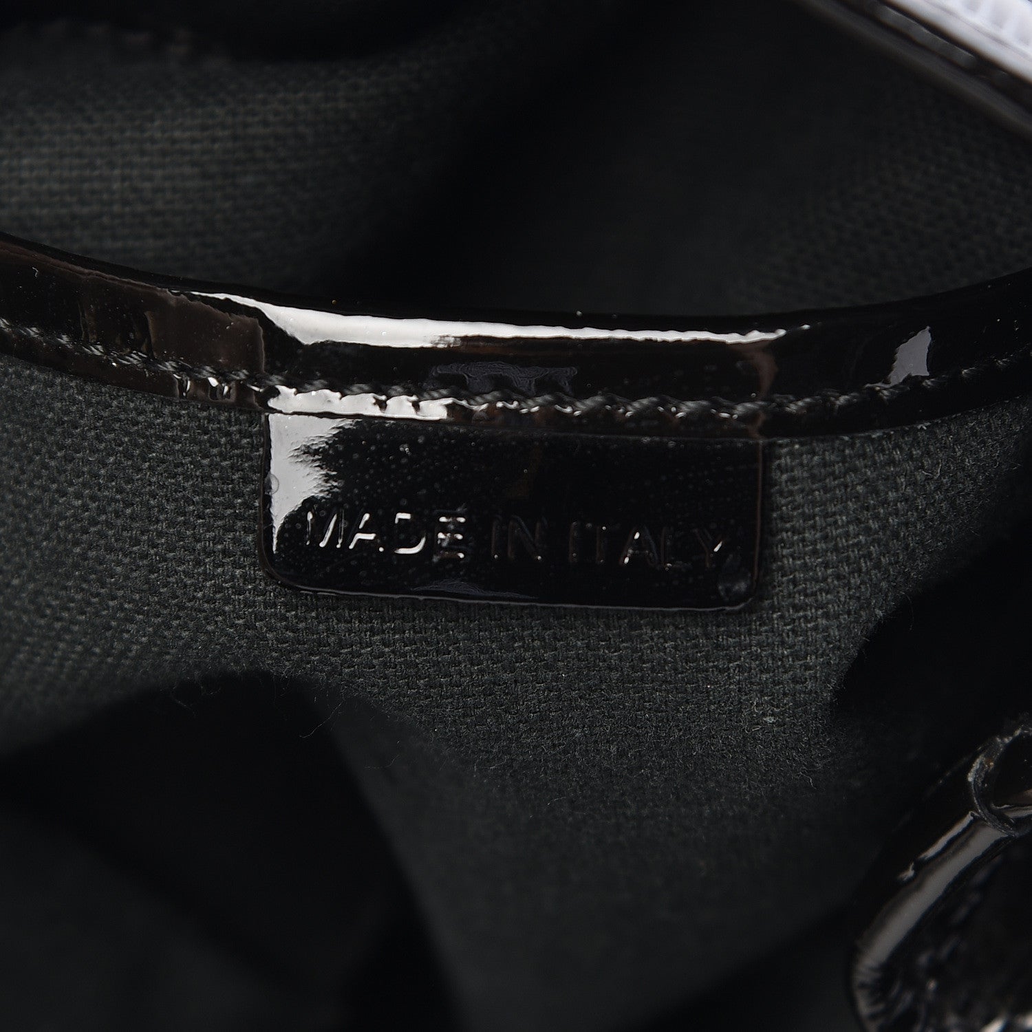 Burberry Patent Check Embossed Small Bilmore Tote Black 7 of 14