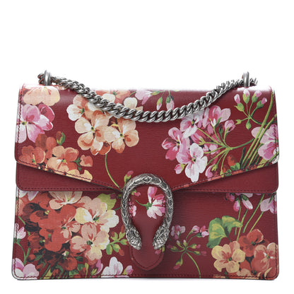 Gucci Calfskin Blooms Print Medium Dionysus Shoulder Bag Romantic Cherry Multicolor 1 of 12