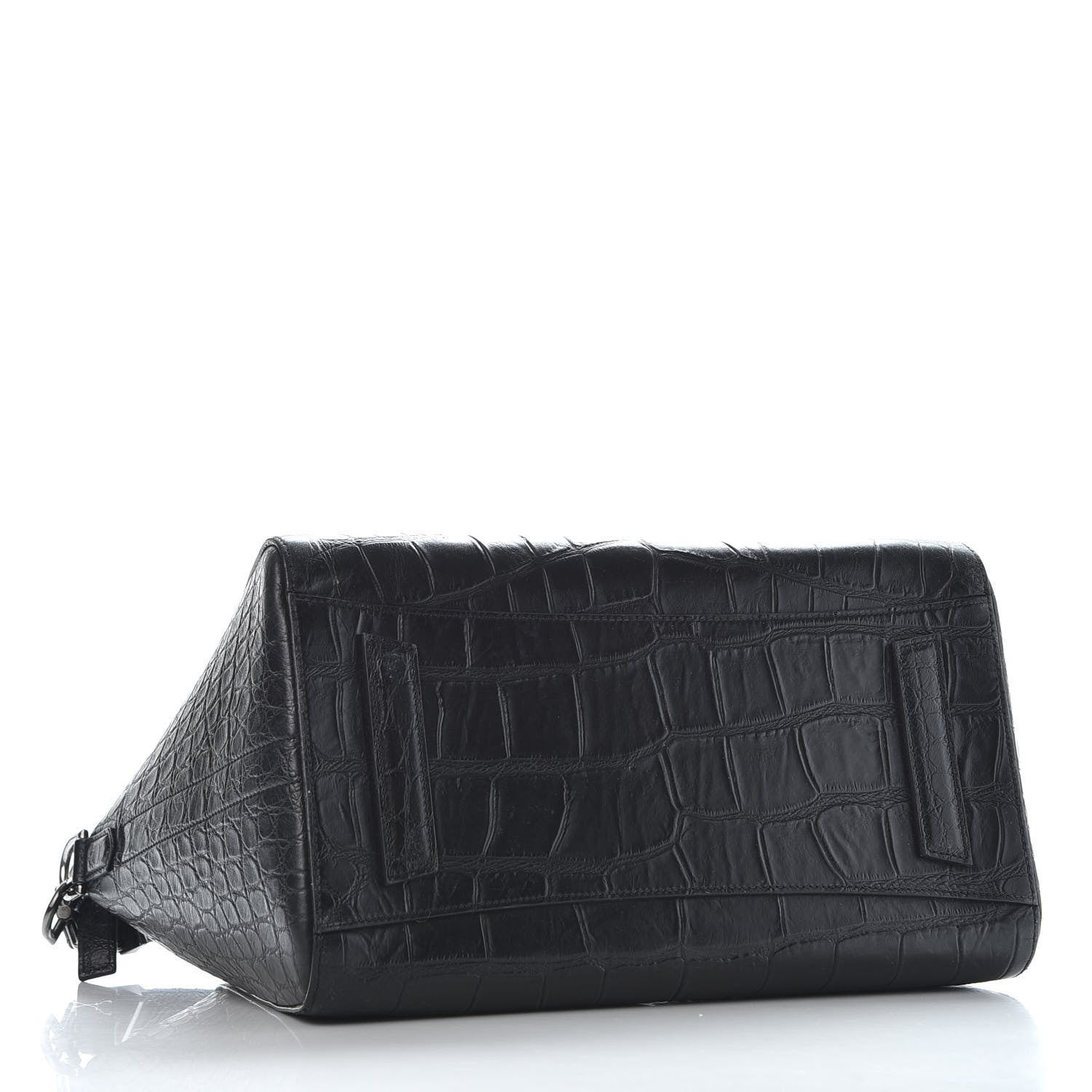 Givenchy Calfskin Crocodile Embossed Medium Antigona Black 3 of 9
