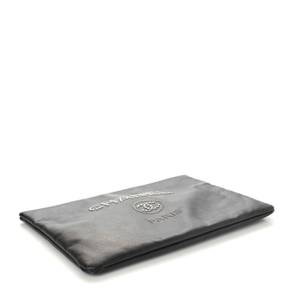 Chanel Caviar Studded Medium Deauville Pouch Black 4 of 8