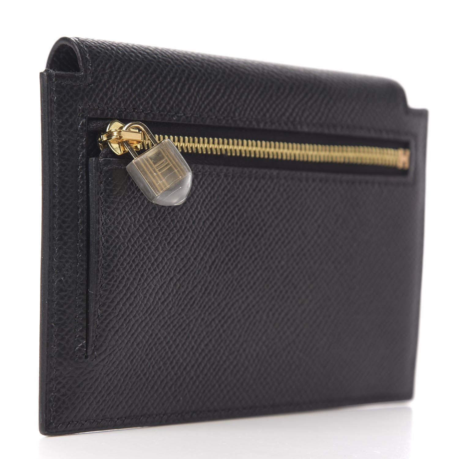 Hermes Epsom Kelly Pocket Compact Wallet Black 2 of 7