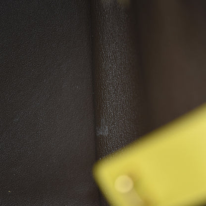 Celine Nubuck Medium Phantom Luggage Chartreuse 12 of 16