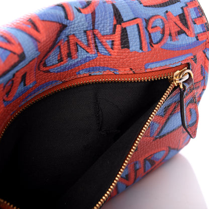 Burberry Calfskin Graffiti Print Small Macken Crossbody Bag Black 8 of 9