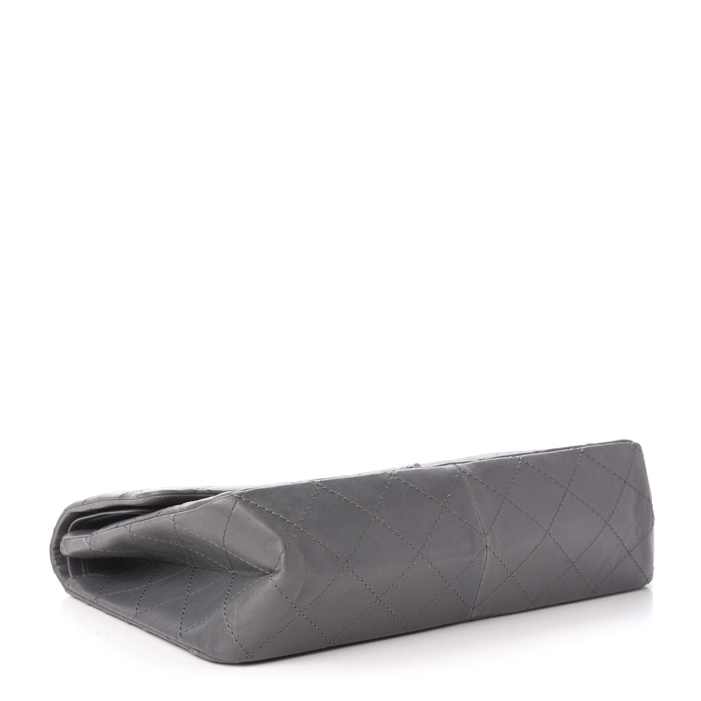 Aged Calfskin Quilted 2.55 Reissue 227 Flap Grey
