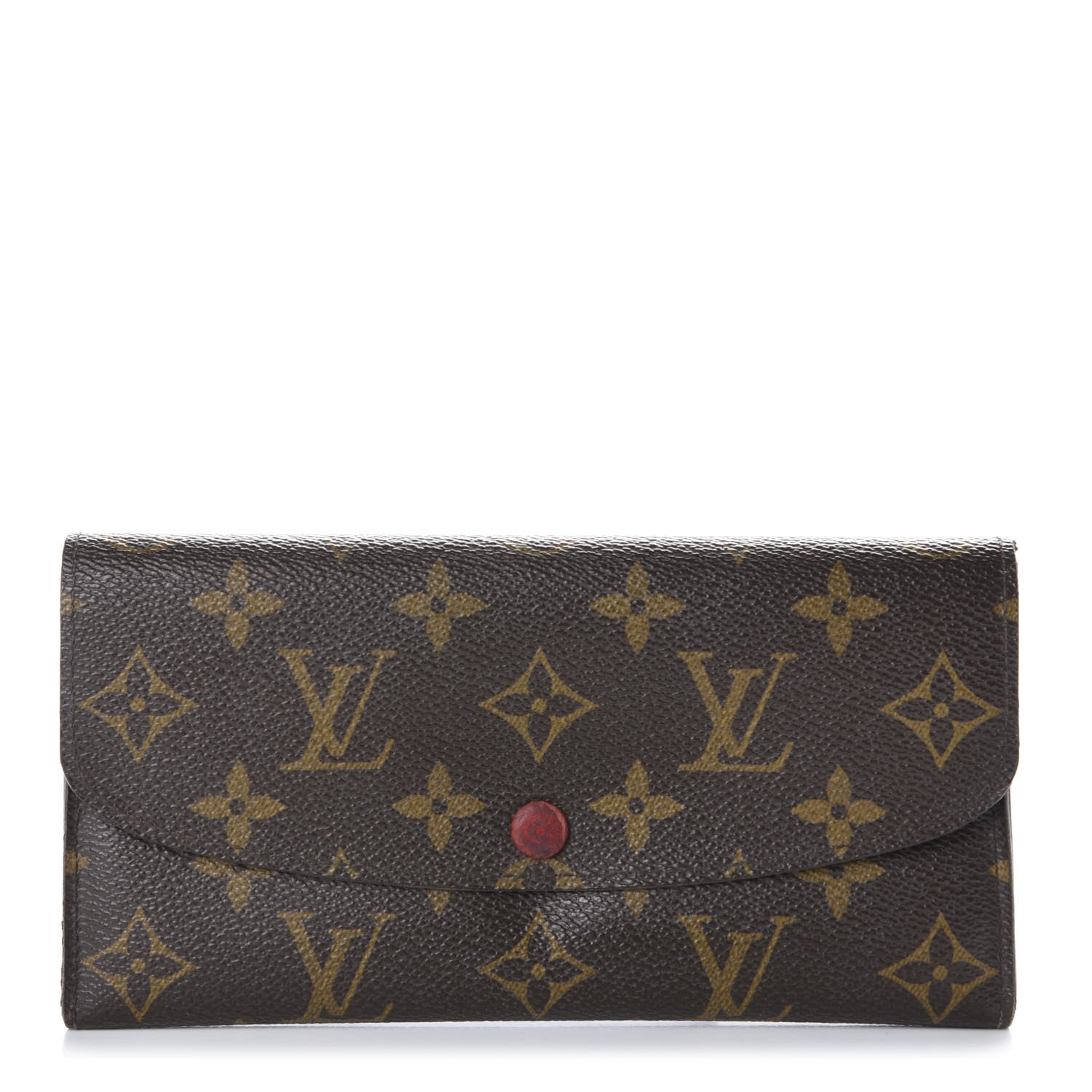 Louis Vuitton Monogram Emilie Wallet Red 1 of 12