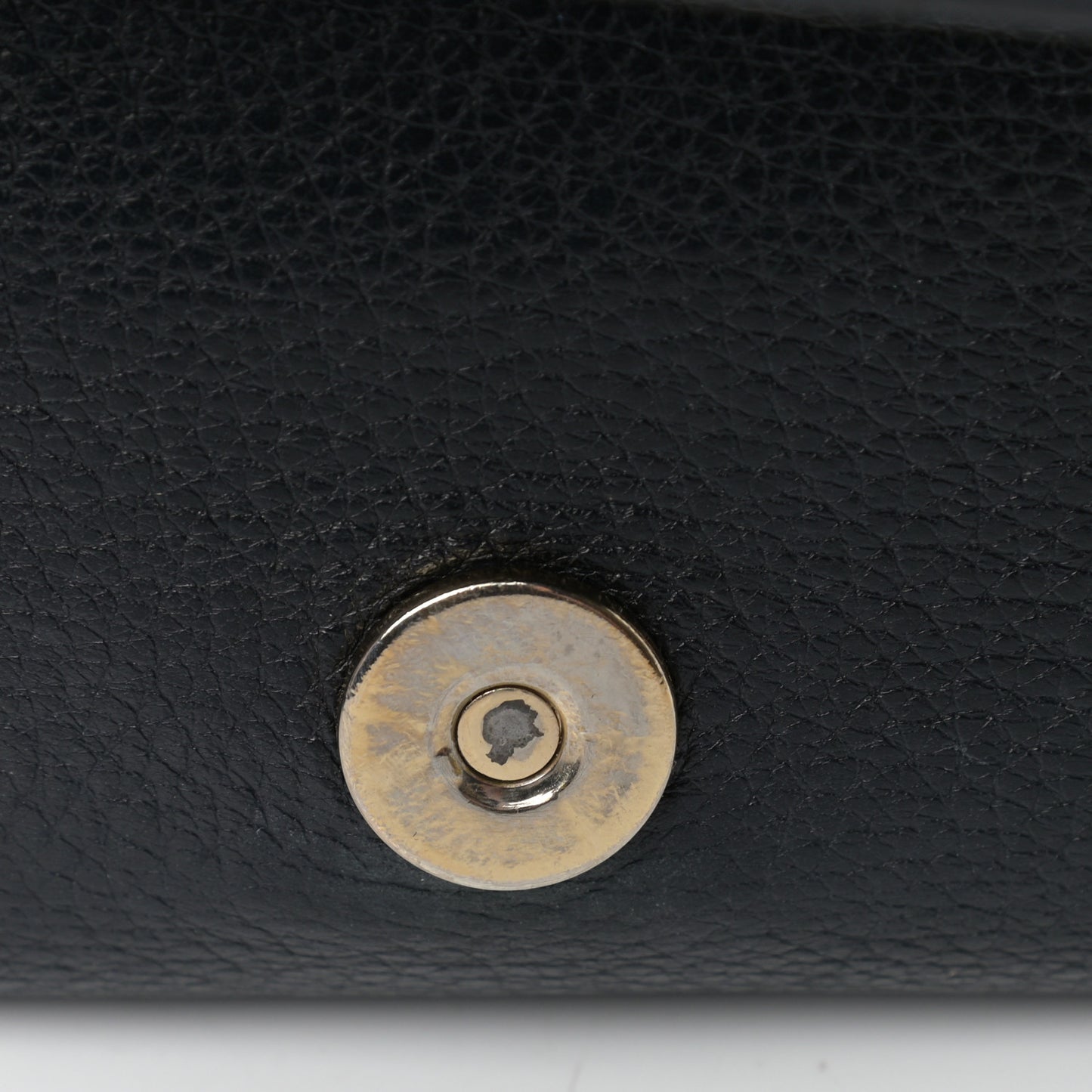 Pebbled Calfskin Medium Soho Flap Crossbody Black