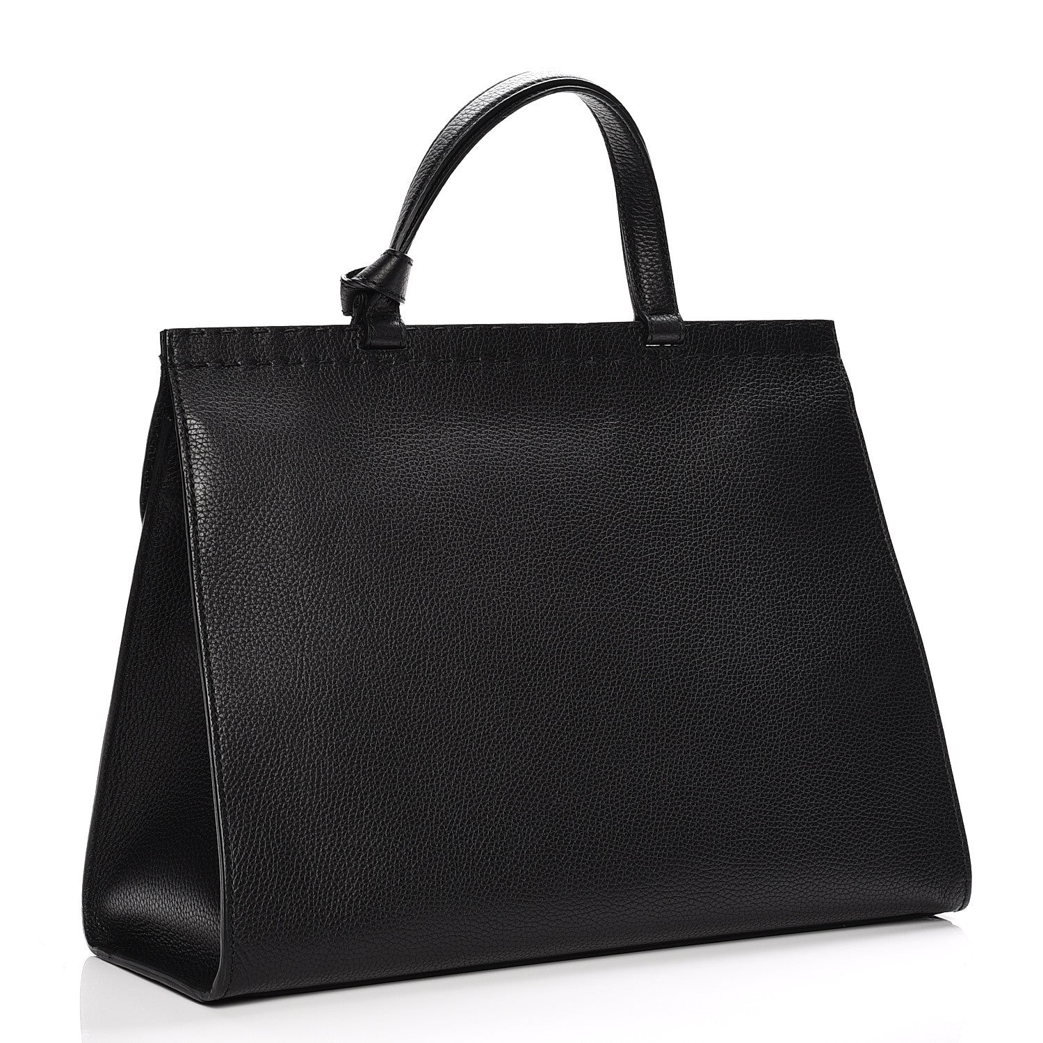 Gucci Calfskin Feline Medium GG Marmont Top Handle Bag Black 3 of 8