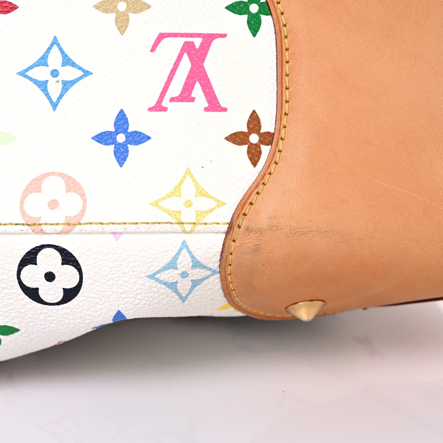 Monogram Multicolor Judy GM White