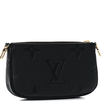 Louis Vuitton Empreinte Monogram Giant Multi Pochette Accessories Mini Pochette Black 3 of 9