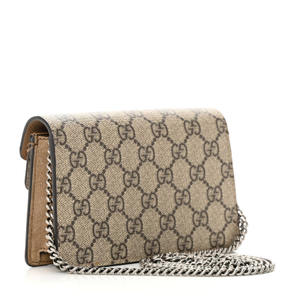 Gucci GG Supreme Monogram Super Mini Dionysus Shoulder Bag Taupe 3 of 14