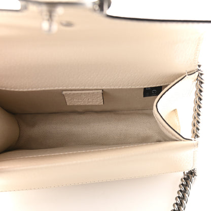 Gucci Textured Calfskin Crystal Mini Dionysus Shoulder Bag Mystic White 5 of 9