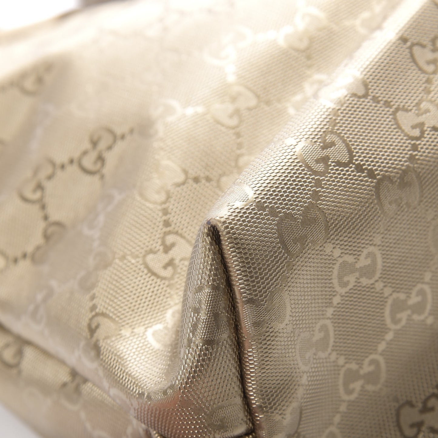 Imprime Monogram Medium Zippered Shopping Tote Champagne