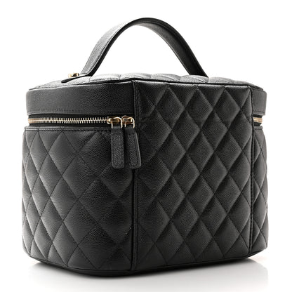 Chanel Caviar Quilted Large Vanity Pouch Black 3 of 9