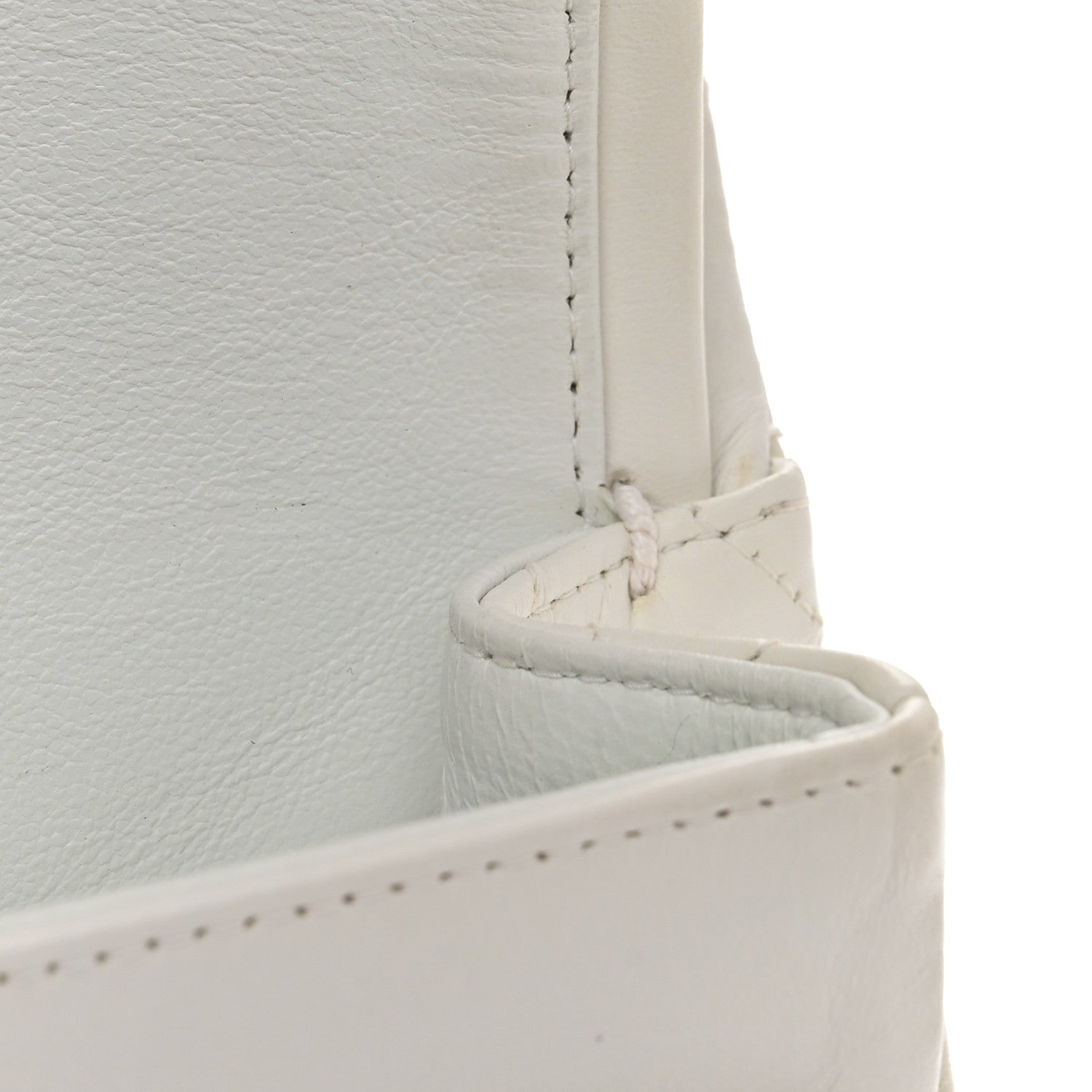 Chanel Lambskin Quilted Medium Double Flap White 12 of 21