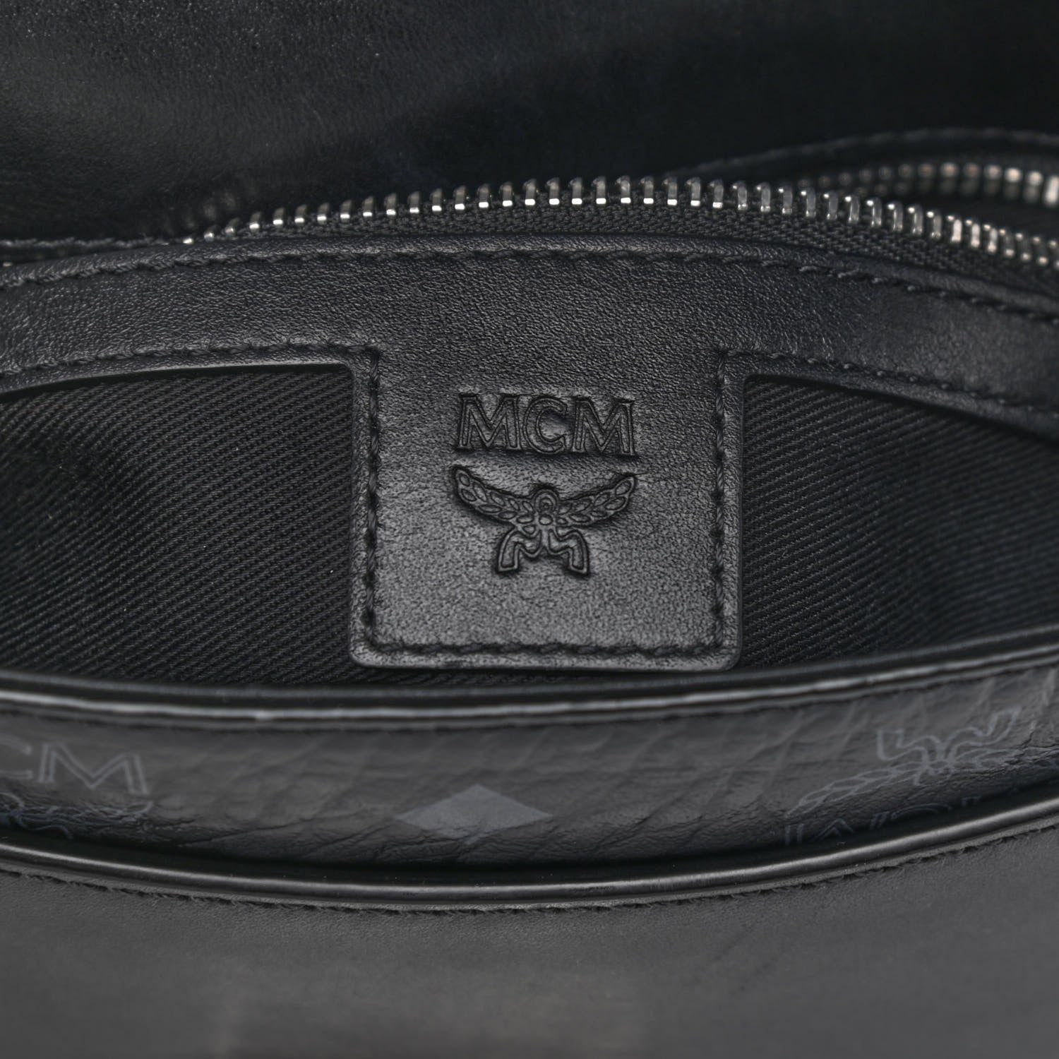 MCM Visetos Millie Crossbody Black 6 of 12
