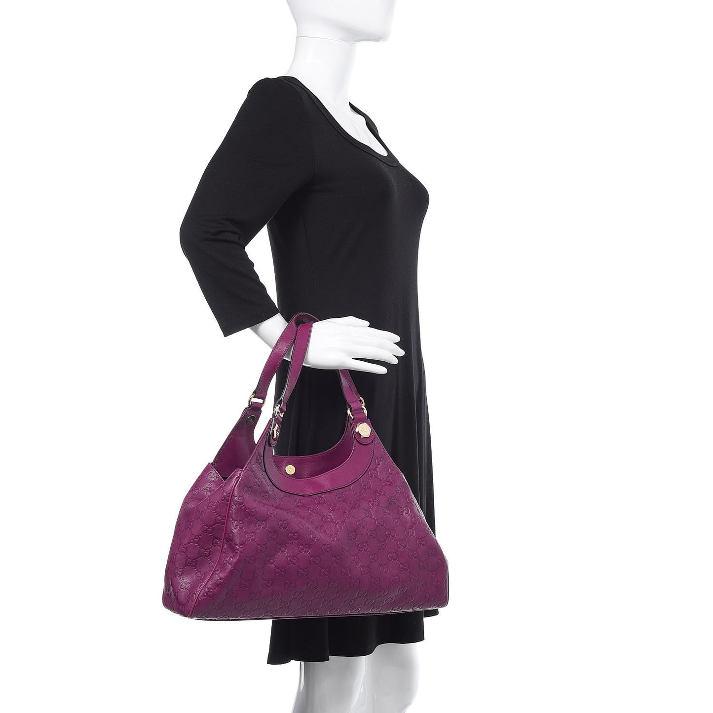 Guccissima Charmy Shoulder Bag Purple