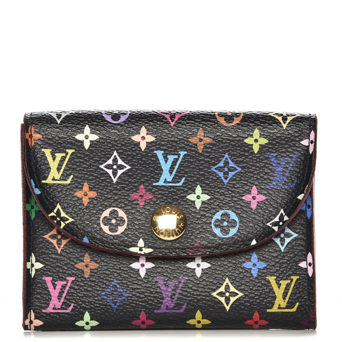 Monogram Multicolor Business Card Holder Black Grenade