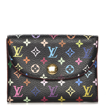 Louis Vuitton Monogram Multicolor Business Card Holder Black Grenade 1 of 6