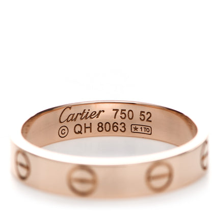 Cartier 18K Pink Gold 3.5mm LOVE Wedding Band Ring 52 6 4 of 4