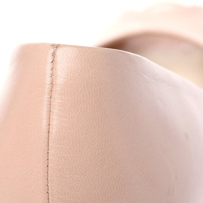 Chanel Lambskin Pearl Peep Toe Pumps 41 Light Beige 14 of 16