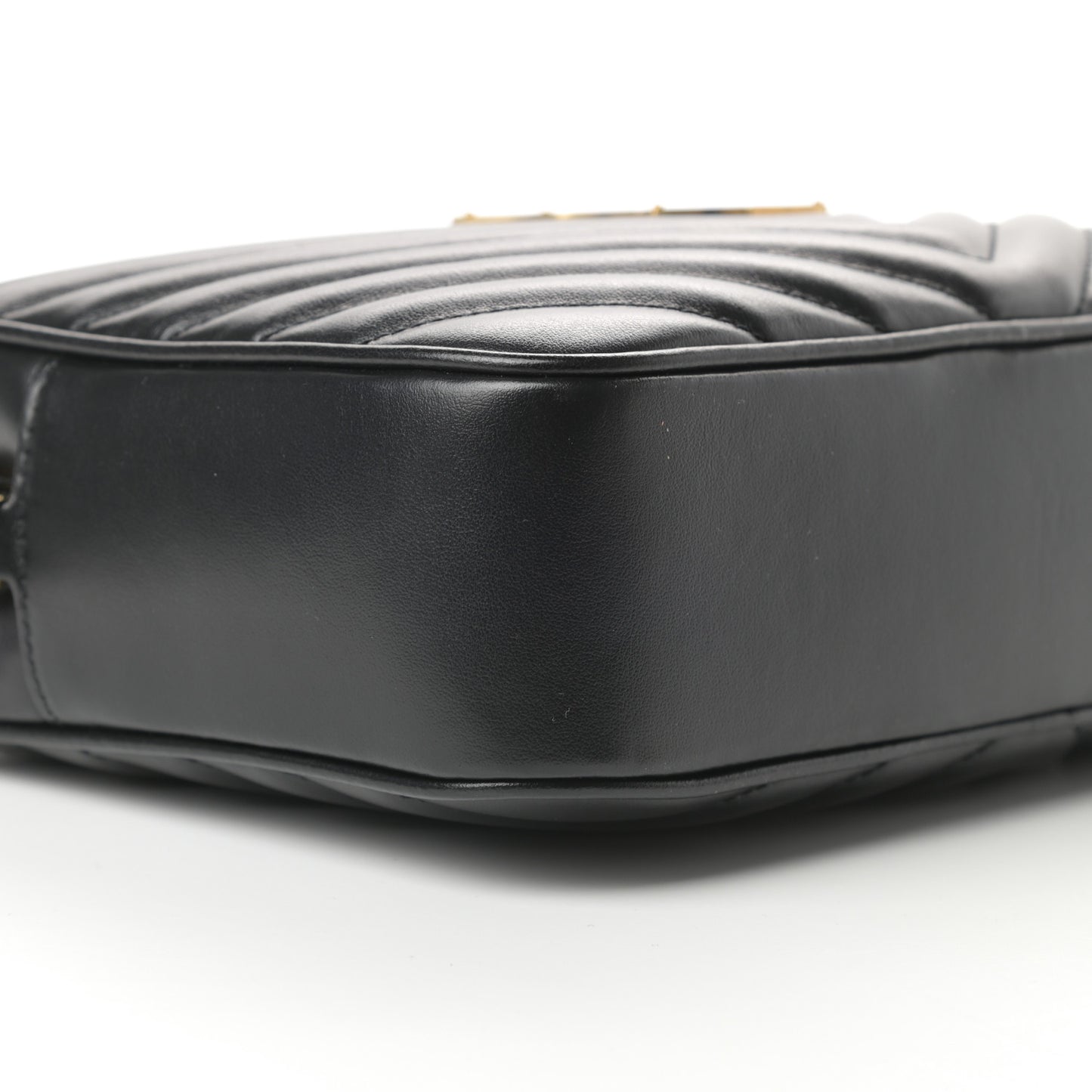 Calfskin Matelasse Monogram Lou Camera Bag Black